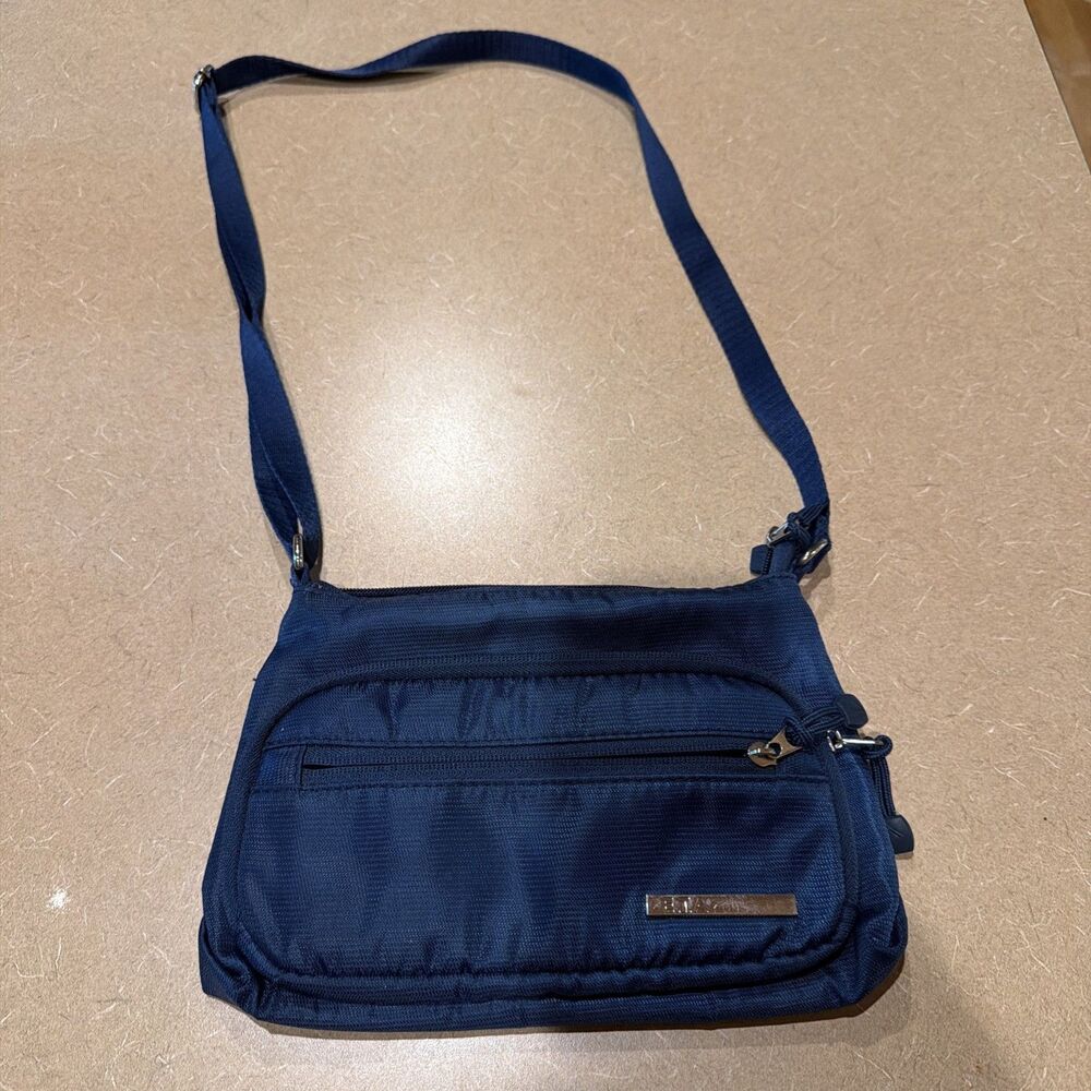 E.T.A ETA Rosetti Crossbody Organizer Travel Blue Shoulder Bag Purse Storage